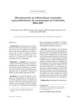 Micobacterias no tuberculosas asociadas