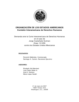 Jorge Castañeda Gutman - Comisión Interamericana de Derechos