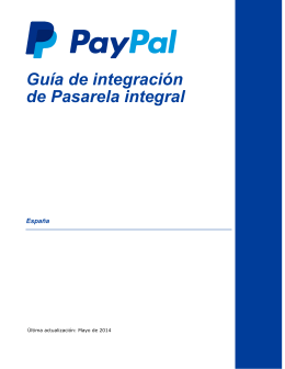 Guía de integración de Pasarela integral
