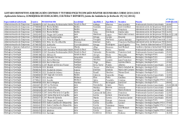 LISTADO TUTORES CENTRSO SECUNDARIA SENECA WEB