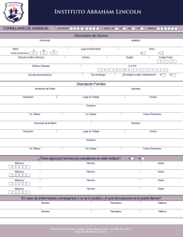 formato - Instituto Abraham Lincoln