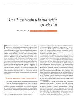 La alimentación y la nutrición en México