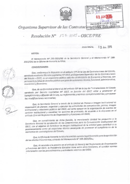 Resolución Nº 159-2015-OSCE-PRE