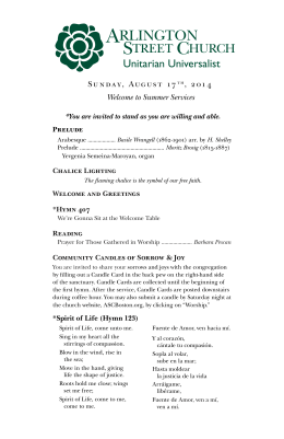 Large Print Order of Service August 17