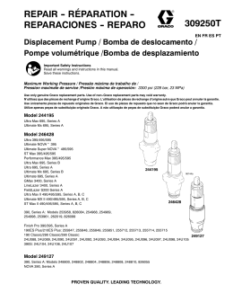 309250T - Displacement Pump, Repair, English, French