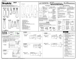2647 Cutting Layouts General Directions