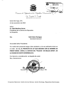 Iniciativa Número: 01052-2010-2016-CD