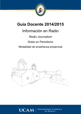 Guía Docente 2014/2015