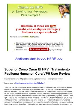 Superior Como Curar El HPV | Tratamiento Papiloma Humano