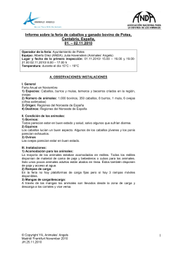 1 Informe sobre la feria de caballos y ganado bovino de