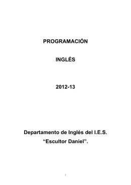 Programación - I.E.S. Escultor Daniel
