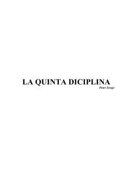 La Quinta Disciplina