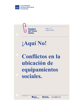 Aquí No! - Taula d`Entitats del Tercer Sector Social de Catalunya