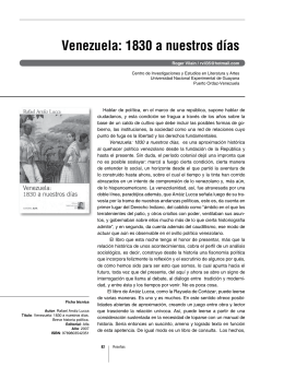 Venezuela: 1830 a nuestros días