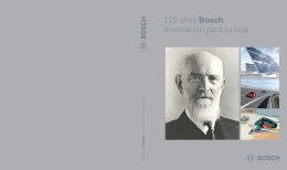 125 años Bosch Innovación para tu vida