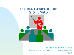 TEORIA GENERAL DE SISTEMAS
