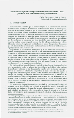 Reﬂexiones sobre justicia social y desarrollo alternativo en América