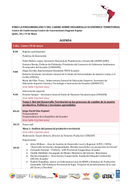 AGENDA - El PNUD en Ecuador