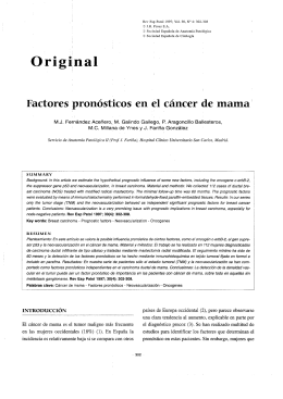 Factores pronósticos en el cáncer de mama