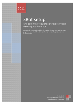 SBot setup