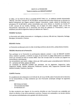 BASES DE LA PROMOCIÓN