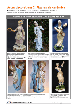 Artes decorativas I. Figuras de cerámica