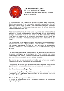 LOS PAGOS VITÍCOLAS por Juan Sánchez