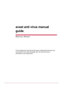 avast anti virus manual guide