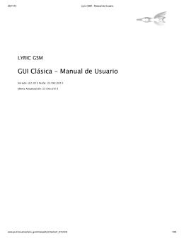 GUI Clásica - Manual de Usuario