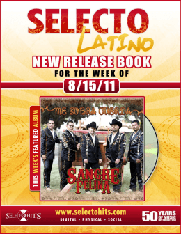 8/15/11 NEW RELEASE BOOK