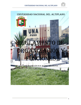 ROF - Universidad Nacional del Altiplano