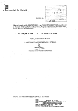 respuesta del gobierno con respecto a Eurovillas