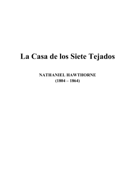 Hawthorne, Nathaniel, LA CASA DE LOS SIETE TEJADOS