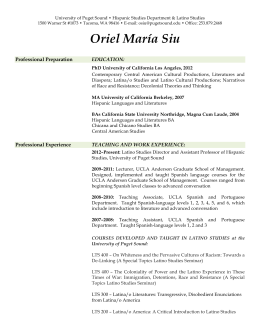 O. Siu Curriculum Vitae Fall 2015