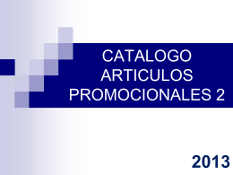 CATALOGO ARTICULOS PROMOCIONALES 2