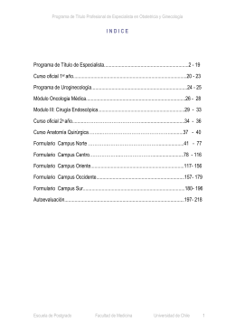 Programa General Obstetricia y Ginecología