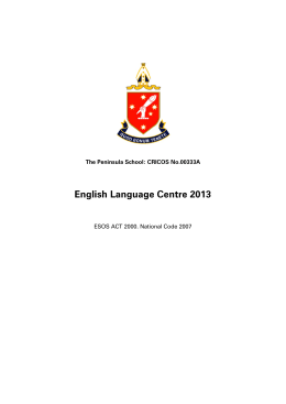 English Language Centre Handbook