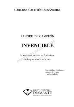 INVENCIBLE - Carlos Cuauhtemoc Sanchez
