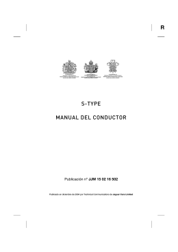 R S-TYPE MANUAL DEL CONDUCTOR