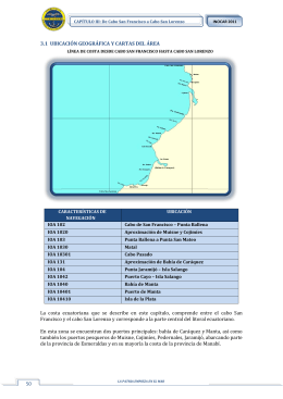 CAPÍTULO III: De Cabo San Francisco a Cabo San Lorenzo