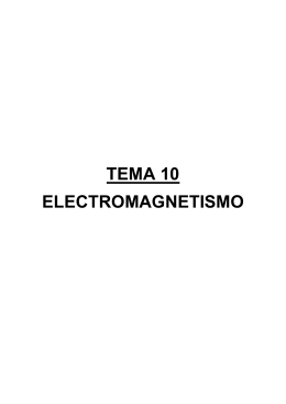 TEMA 10 ELECTROMAGNETISMO