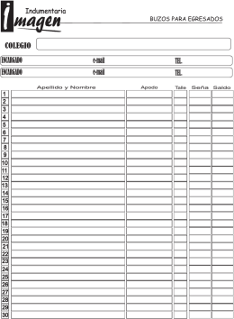 Planilla de nombres - Imagen