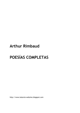 Poesia completa. Arthur Rimbaud