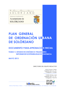 plan general de ordenación ur bana de solórzano