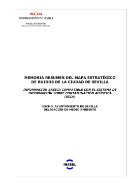 Sevilla. Resumen del mapa acústico y Plan de acción.