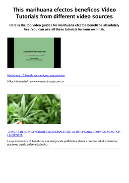 #Z marihuana efectos beneficos PDF video books
