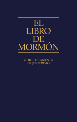 El Libro de Mormón - The Church of Jesus Christ of Latter