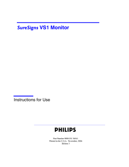 SureSigns VS1 Monitor - Frank`s Hospital Workshop
