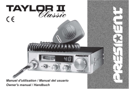 Taylor II Classic 4 langues - Groupe President Electronics