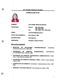 Ana Isabel Morales Mazún - Asamblea Nacional de Nicaragua